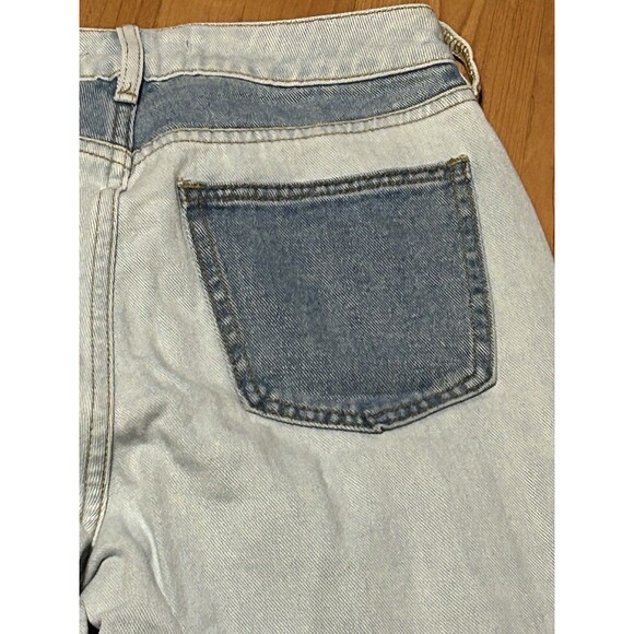 PacSun Mom Jeans Women’s 24 Colorblock Patchwork Straight Leg High Rise - Picture 5 of 5